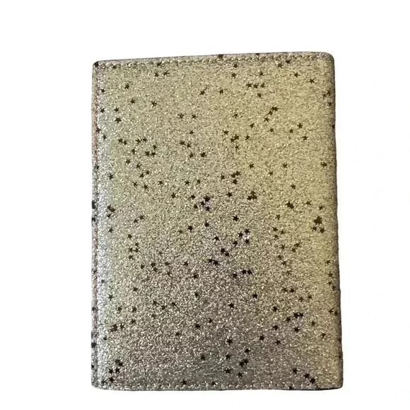 NWOT Coach STAR GOLD GLITTER TRAVEL PASSPORT HOLDER CASE - Picture 2 of 4